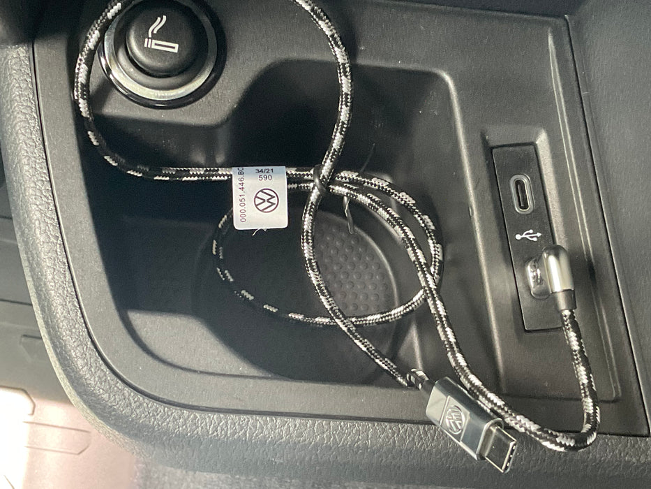 VW Premium charging & App-connect cable: USB-C to USB-C 70cm