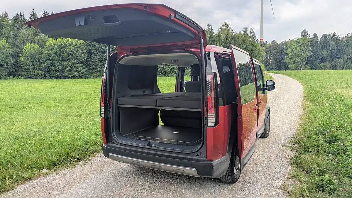 VanEssa Surfer Bed Split - Kia PV5 Passenger - rear view 2