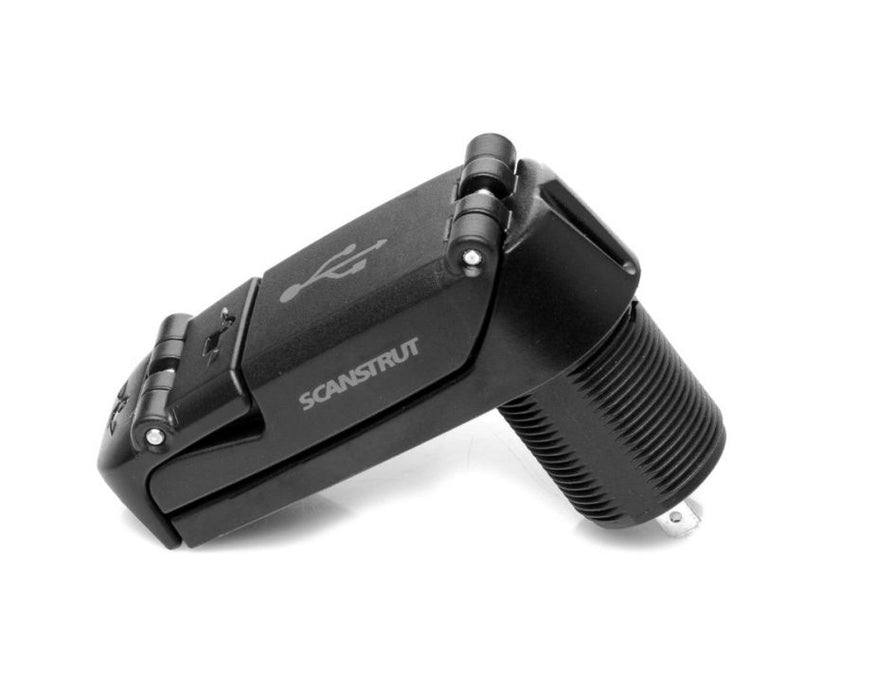 Scanstrut – ROKK Charge Pro – Dual USB Socket – 12/24V – Waterproof – Fast Charge – (Suitable for Camper Vans)