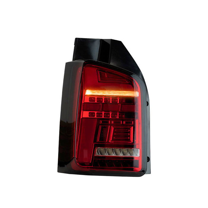 VW T6 – Rear Lights – Sequential Indicator – LED – Barn Door – Red (T6.1 Style)