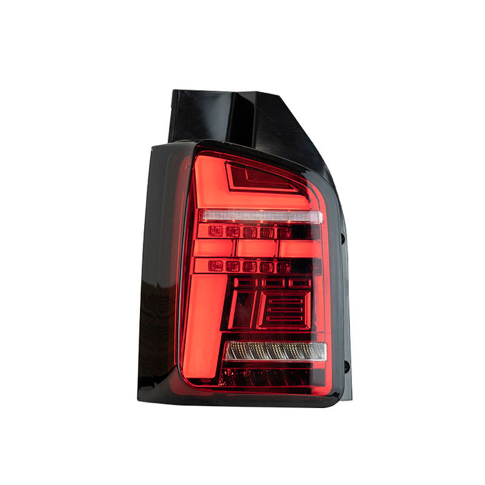 VW T5 (2003-09) – Rear Lights – Sequential Indicator – LED – Red (T6.1 Style)