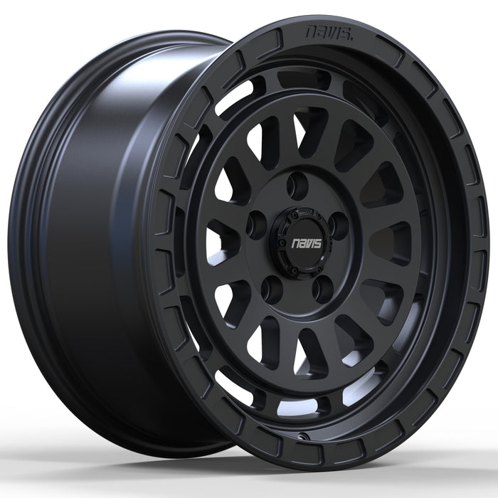 Navis Gelida-AT – 17″ Satin Black Finish 8.5J 5x120 Alloy Wheels – Load Rated