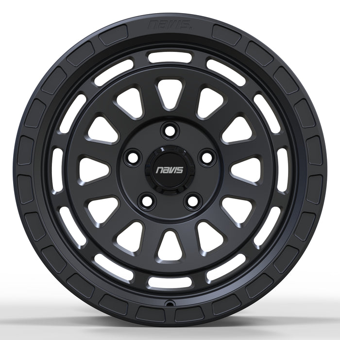 Navis Gelida-AT – 17″ Satin Black Finish 8.5J 5x120 Alloy Wheels – Load Rated