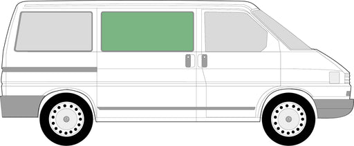 VW T4 Front Right Fixed Window (J19258) position diagram