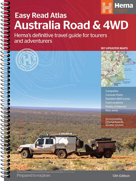 Australia Road & 4WD Easy Read Atlas - 13th Edition