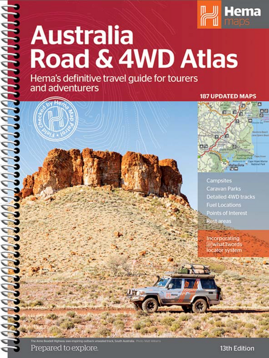Hema Australia Road & 4WD Atlas 2022 - Spiral Bound