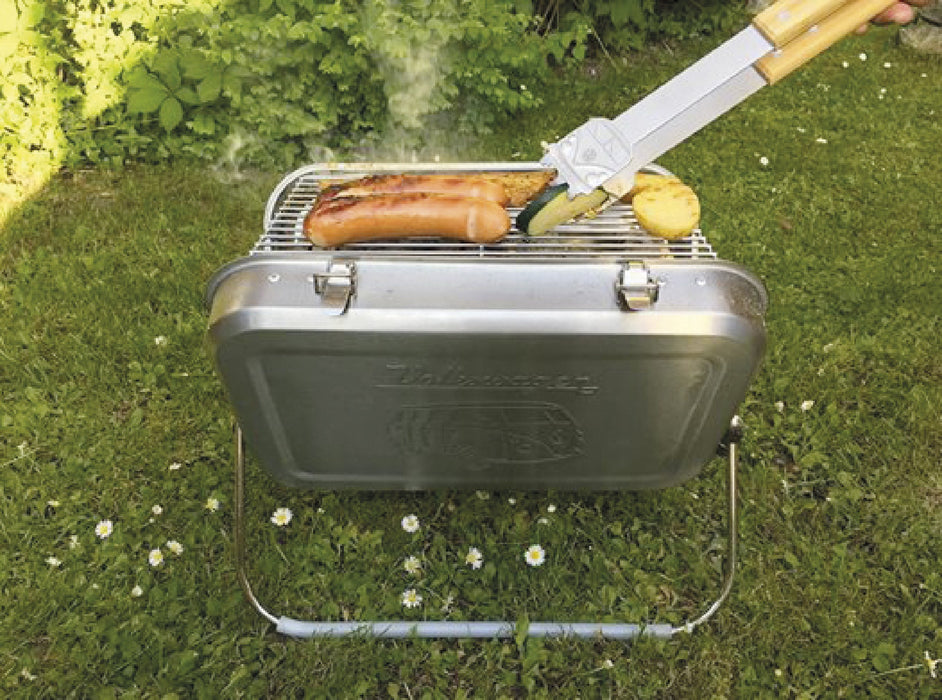 VW T1 Bus Portable BBQ Grill - Stainless Steel
