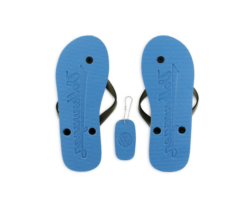 VW T1 Bus Beach Thongs / Sandals (EU 40/41) - Beachlife - Blue