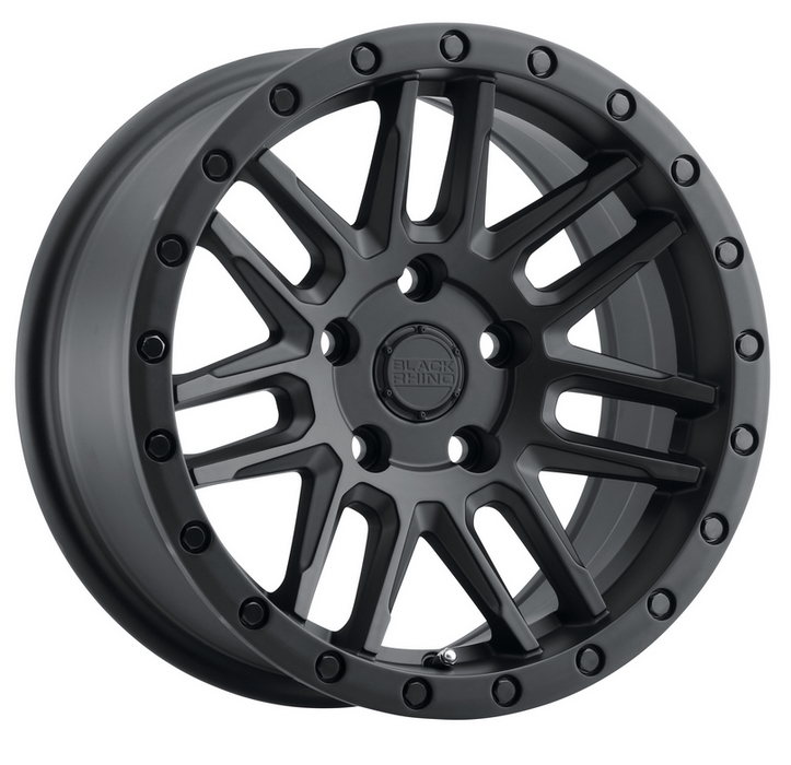 Black Rhino - Arches - Alloy Wheel for VW T6.1 / T6 / T5 / Crafter - Satin Black - 17x8 - 14U30P