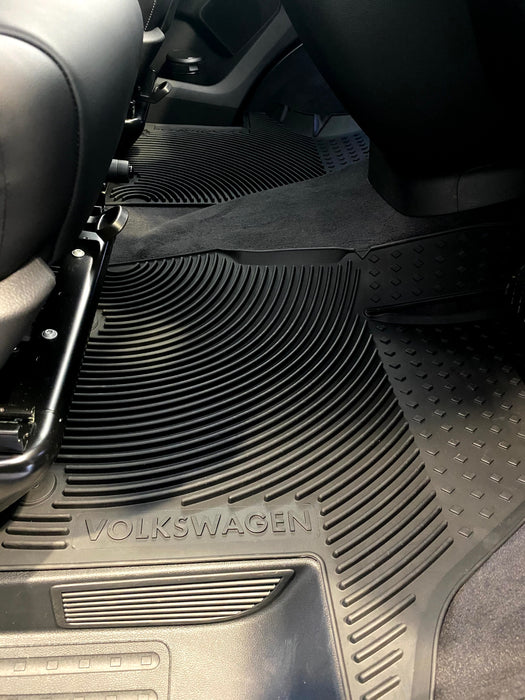 VW Heavy Duty Rubber Floor Mats for Multivan / California / Caravelle T6.1 / T6 / T5 - Genuine Volkswagen