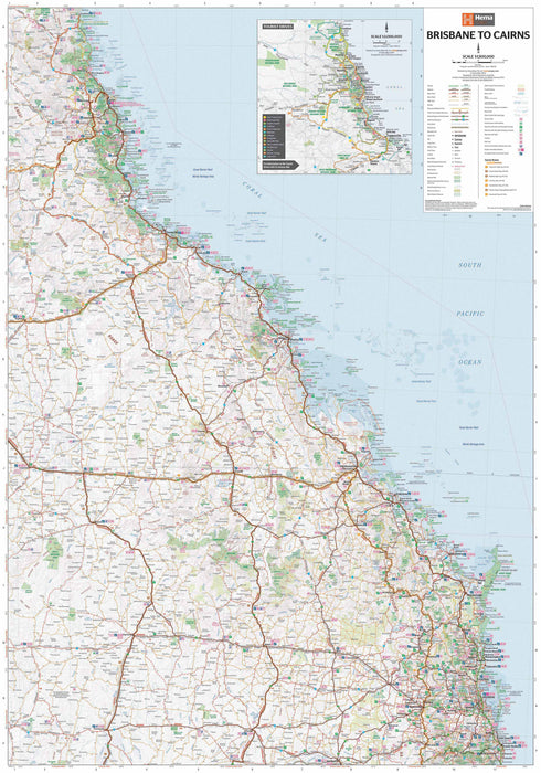 Hema Maps Brisbane to Cairns Map