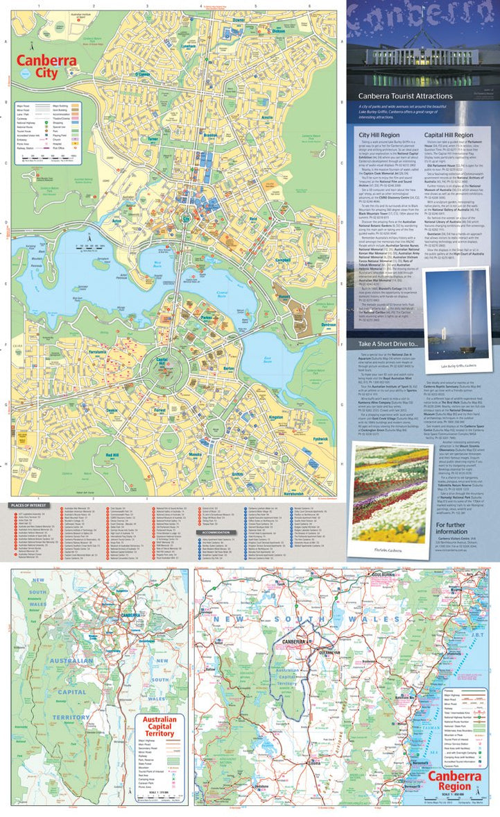 Hema Maps Canberra & Region Map — Kombilife Australia