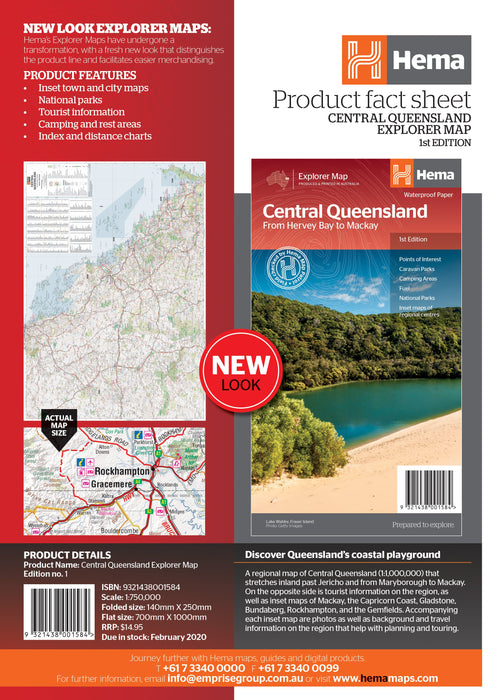 Hema Maps Central Queensland Map