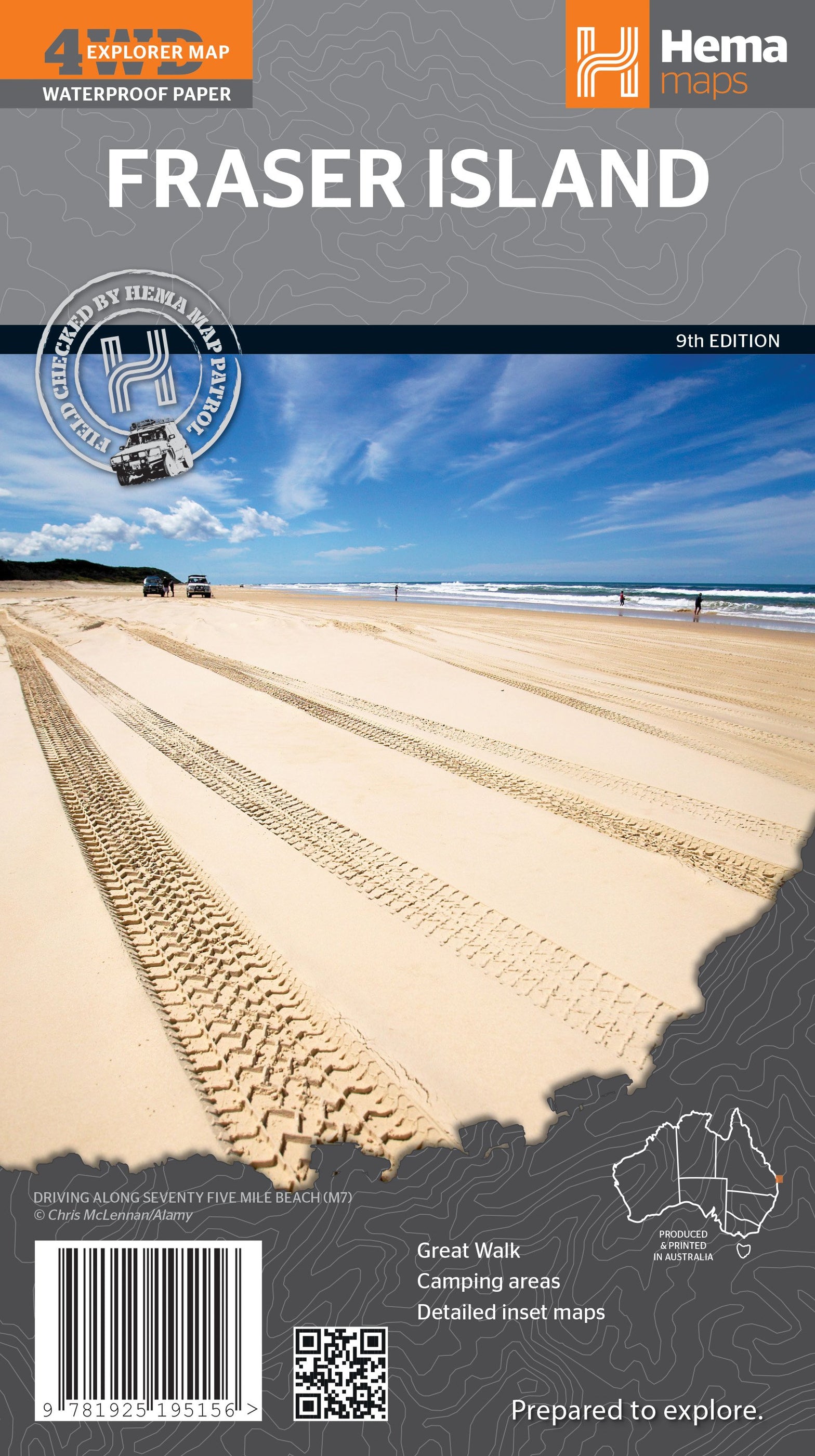 Fraser Map Hema Maps Fraser Island Map — KombiLife Australia