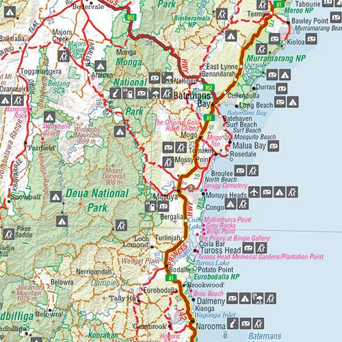 Hema Maps Melbourne to Sydney Map
