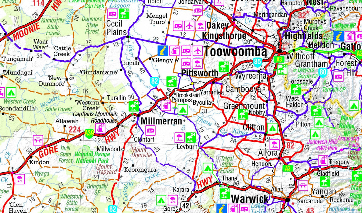 Hema Maps Outback Queensland Map