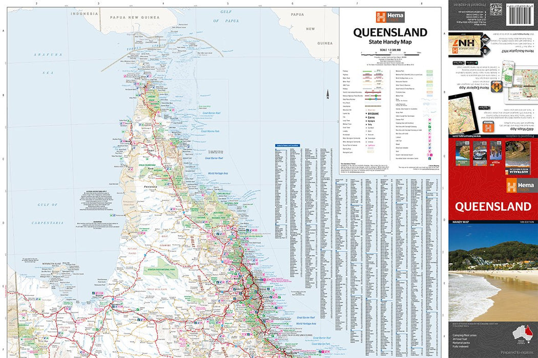 Large Scale Map Of Queensland DETAILED QUEENSLAND STATE ROADS QLD MAP