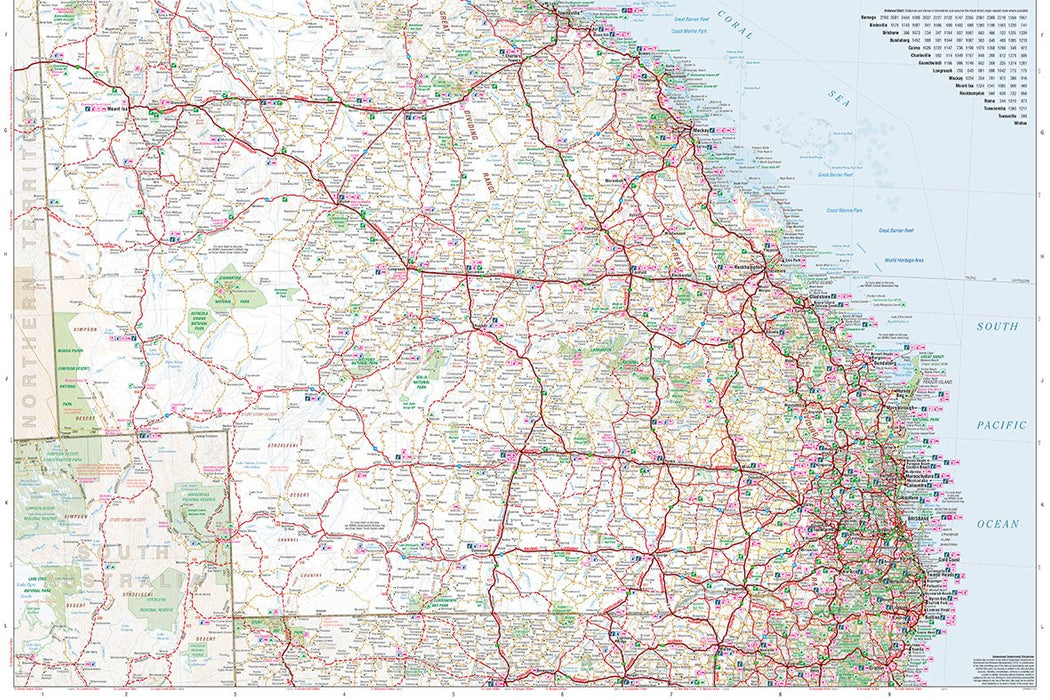 Hema Maps Queensland Handy Map