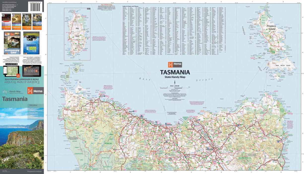 Hema Maps Tasmania Handy Map