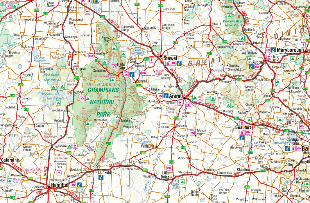Hema Maps Victoria State Map