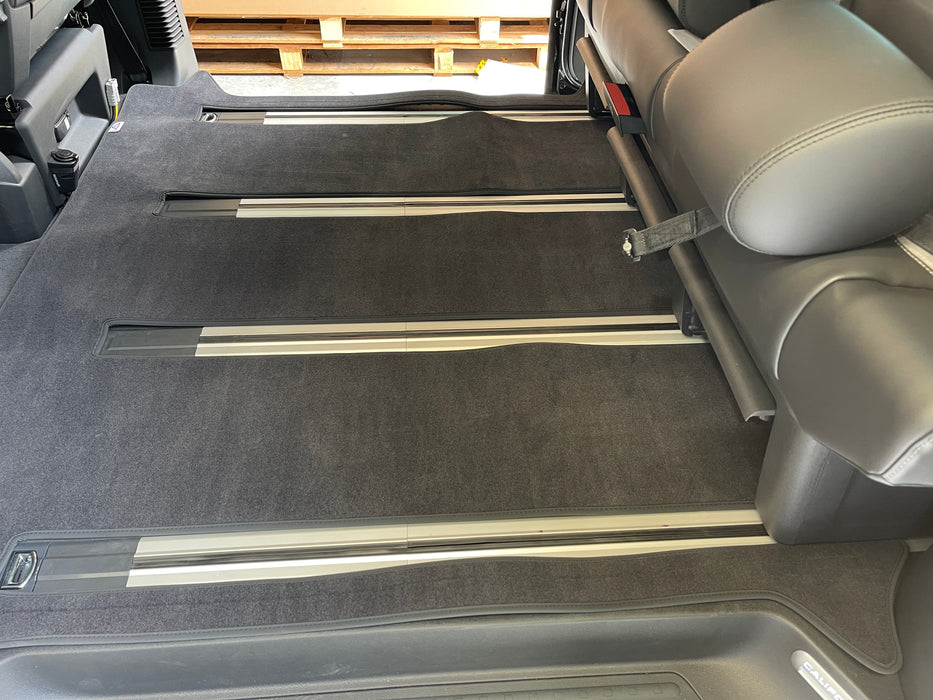 BRANDRUP Velour Carpet - Passenger Compartment  2  Sliding doors - VW T6.1/T6/T5 - Black