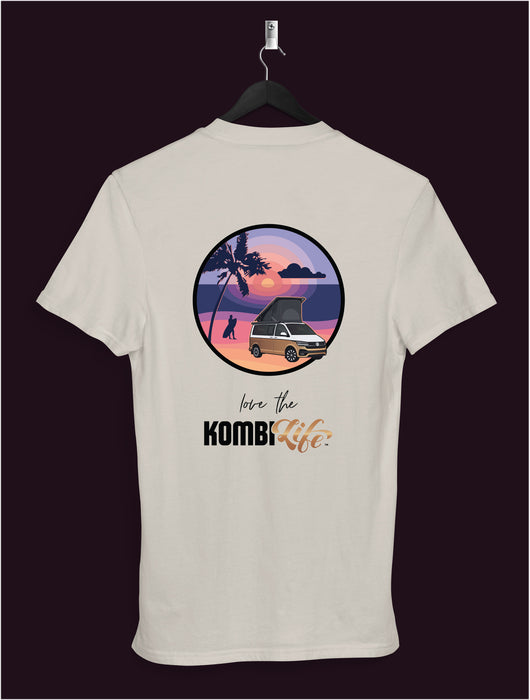 KombiLife Women's T-shirt - "Love the KombiLife" - VW California Sunset Scene Tee