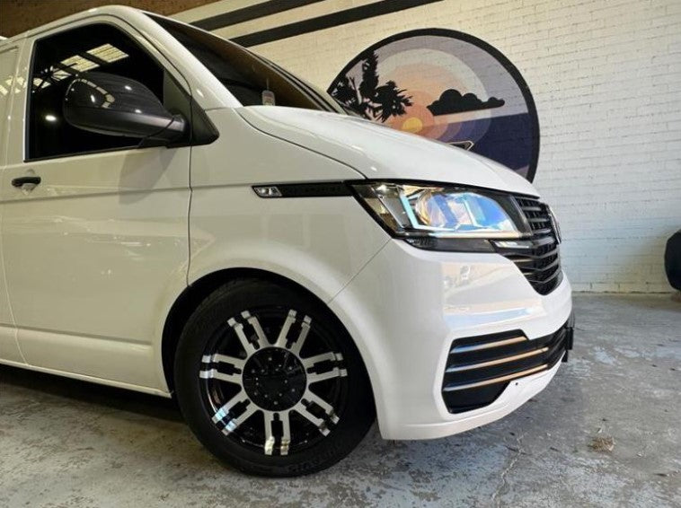 17in Machined Alloy Wheel for VW T6.1 / T6 / T5 - Gloss Black - 17x8 ...