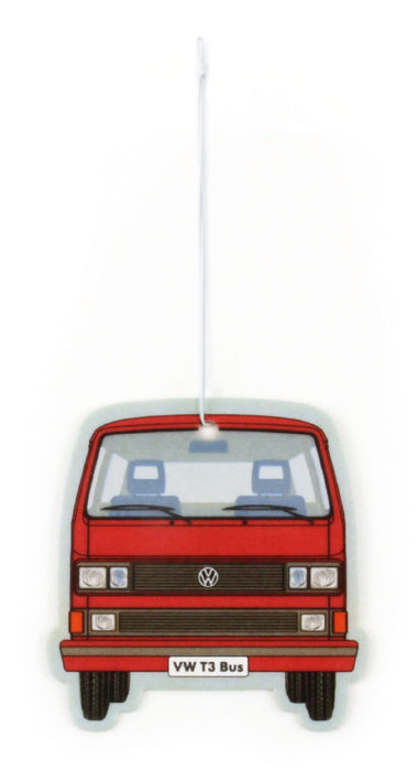 VW T3 Bus Air Freshener - Vanilla - Red