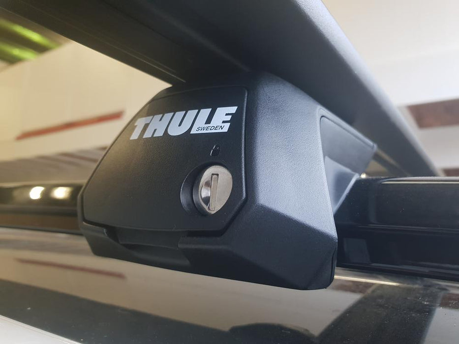 Thule 127cm Rails & Feet for VW Caddy Life / Caddy California / Caddy Beach - with ROOF RAILS - PAIR - KIT
