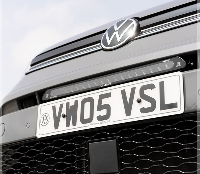 VW Caddy 5 for 2021+ LED Light Bar Grill Mount — KombiLife Australia