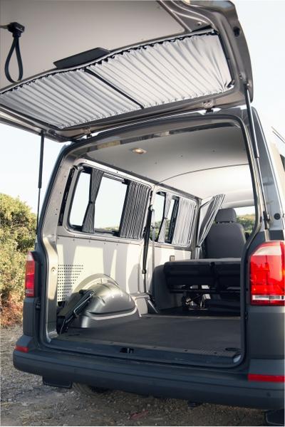 VW T6.1 & T6 & T5 Transporter Tailgate Curtain - Block Out Style