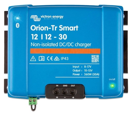 Orion-Tr Smart 12/12-30A (360W) Non-isolated DC-DC Lithium charger with Smart Alternator Detection