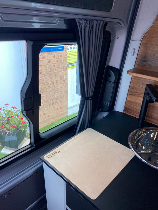 VW Crafter (2017-onwards) - 1pc Window Blackout Curtain - Sliding Door Left or Right or Non-Sliding Door Right